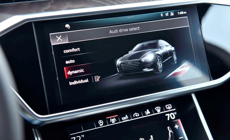 Детали интерьера Audi A7 Sportback 3.0 TFSI Quattro 2018 года  (NA) (фото 36 из 39)